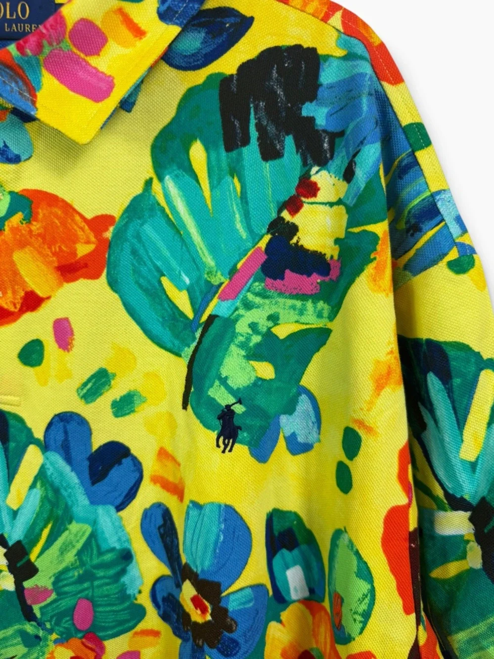Ralph Lauren floral pique polo